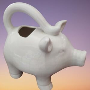 Ceramic Pig Watering Can
